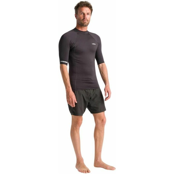 2026 C-Skins Mens NuWave UV Basics Short Sleeve Rash Vest C-NLYSSMC - Anthracite